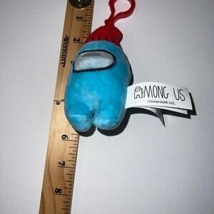 Toikido Among‎ Us 4" Stuffed Plush Hanger Bag Clip Keychain Blue (G)